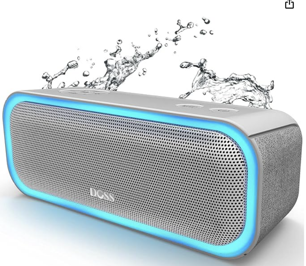 DOSS Soundbox Pro Wireless Speaker with 20 Watts Stereo Sound With Color Changing Lights Voluptuous Questions Holiday Gift Guide 2024